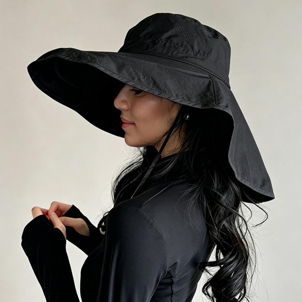 Hat Floppy Wide - Topi Pelindung Wajah Full Coverage Topi