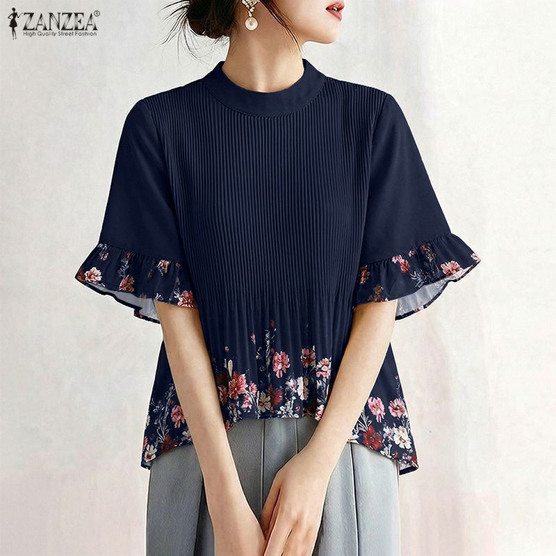 Romper Floral Print - ZANZEA Atasan Liburan Bohemain Musim Panas