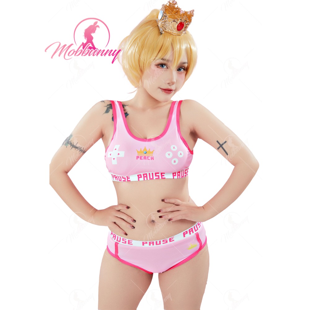 Bralette Triangle Set - MOBBUNNY Peach derival Tank Top olahraga