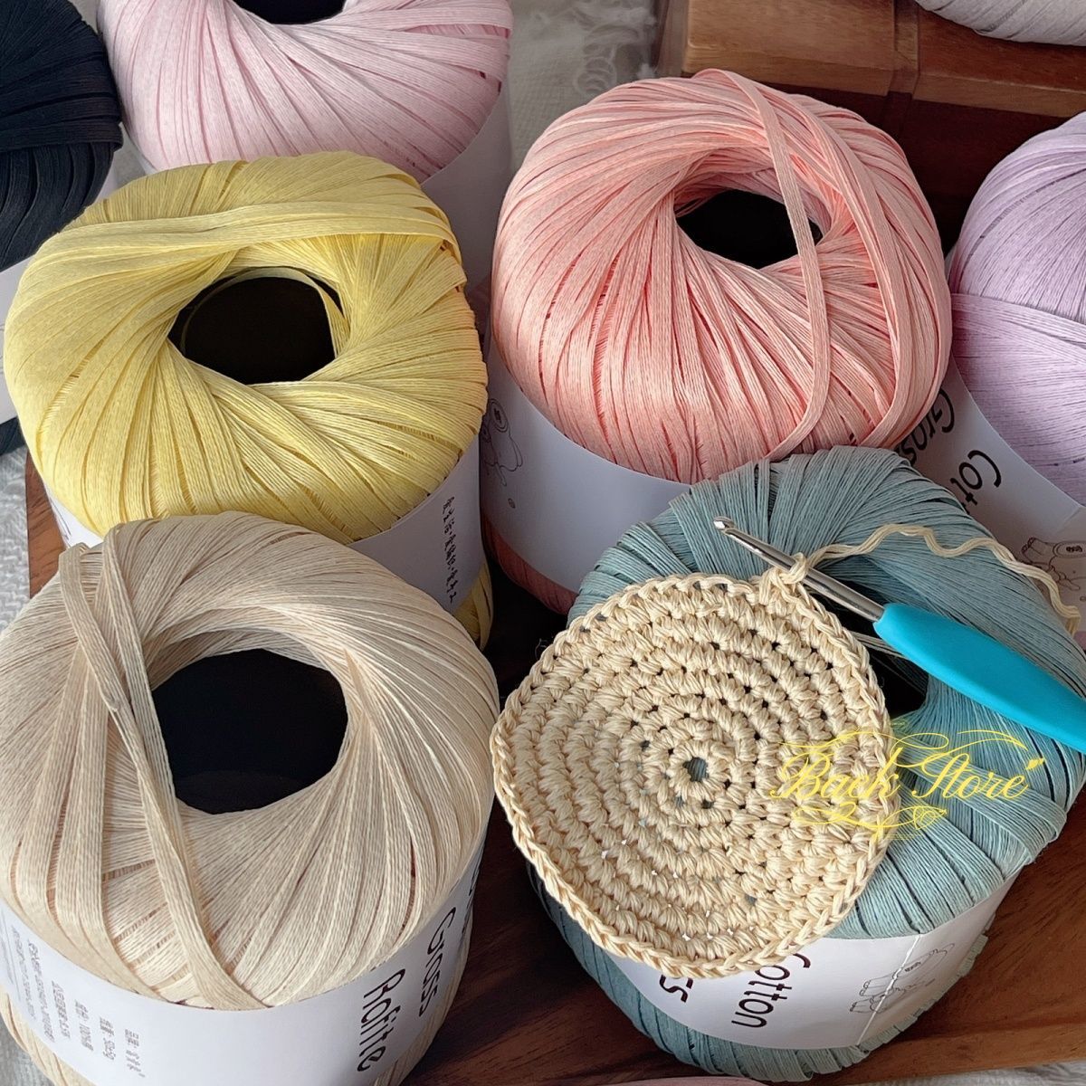 Crochet Bag Raffia - 102M/Roll Benang Rafia Multiwarna untuk DIY