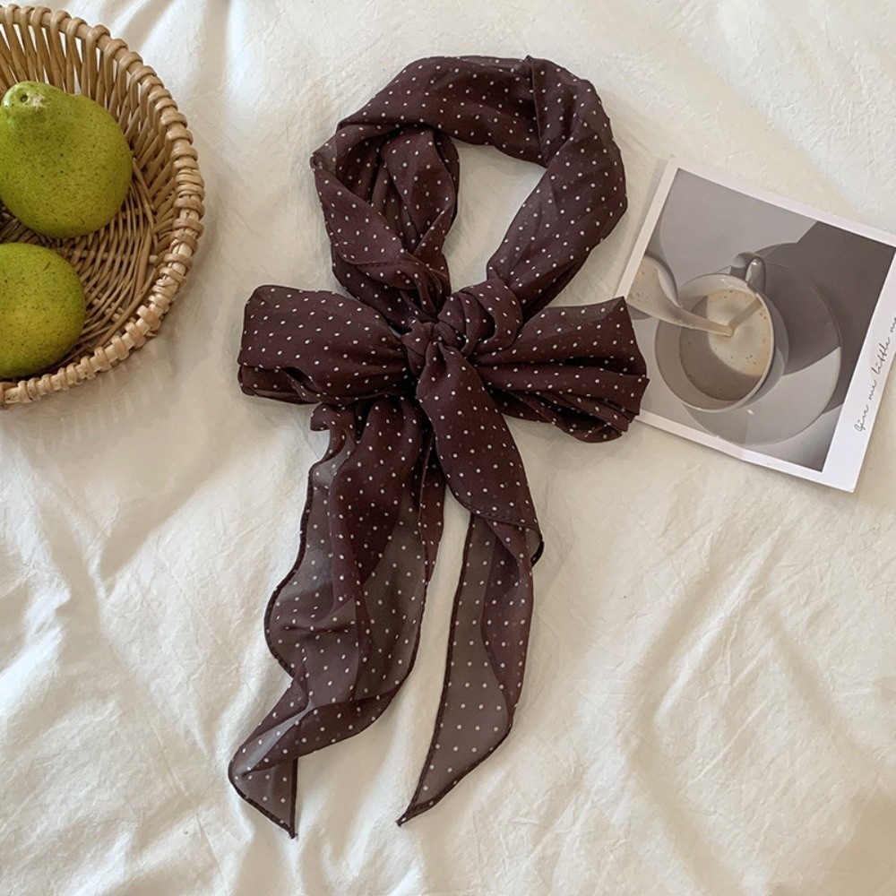 Headband Summer Knit - Syal Polkadot Ikat Kepala Modis Syal