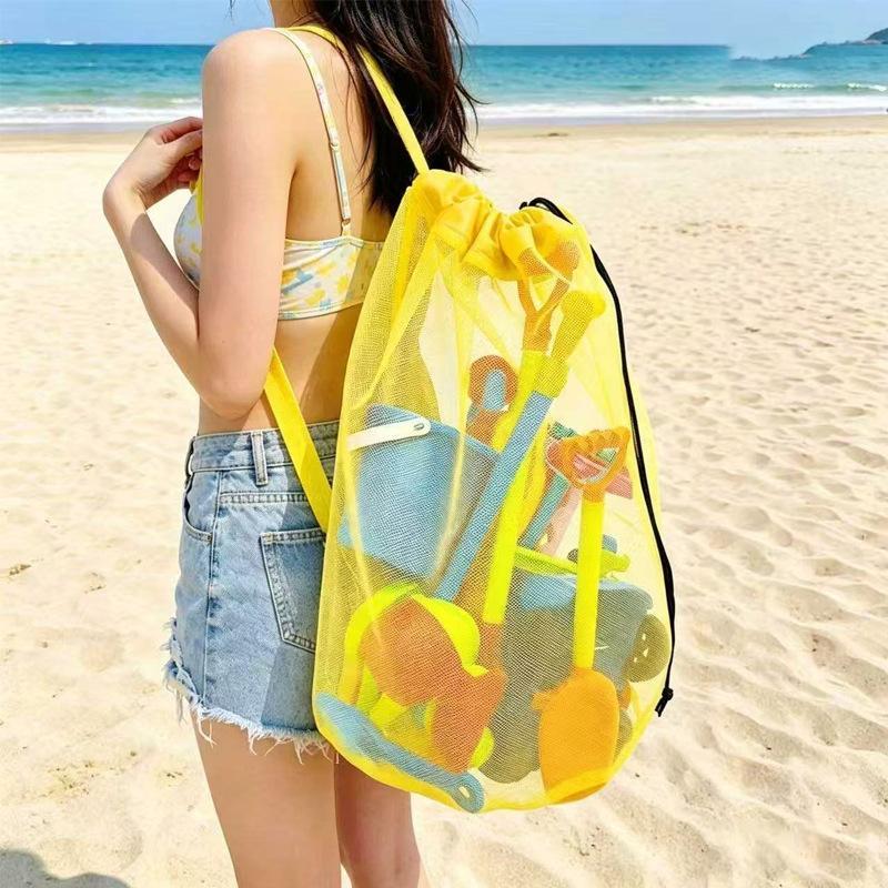 Tote Bag Beach - Tas Penyimpanan Pantai Jaring Portabel Kapasitas