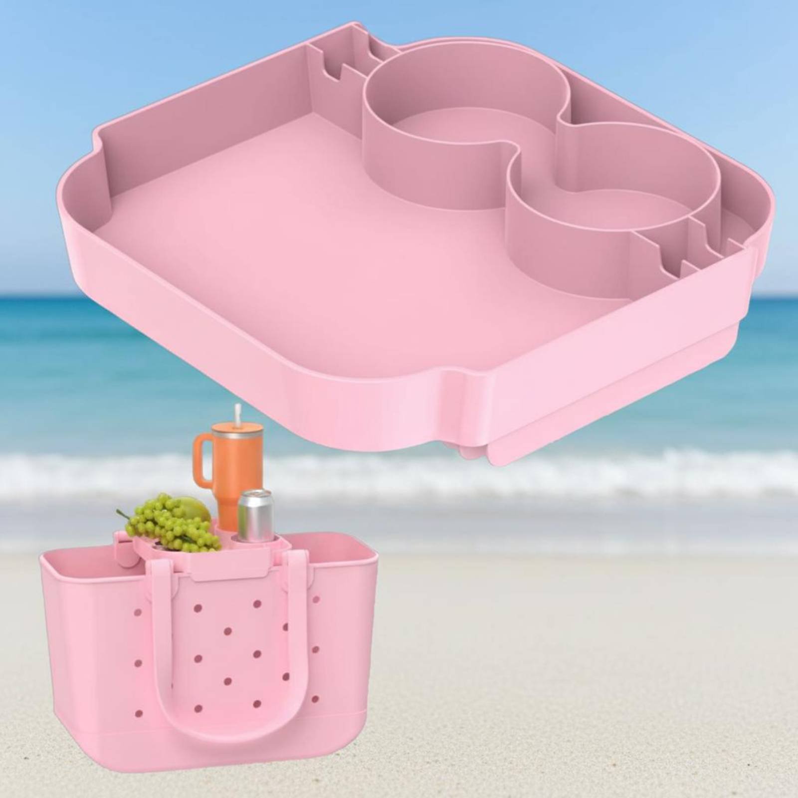 Tote Bag Beach - Tas Pantai Ringan dengan Tray, Tas