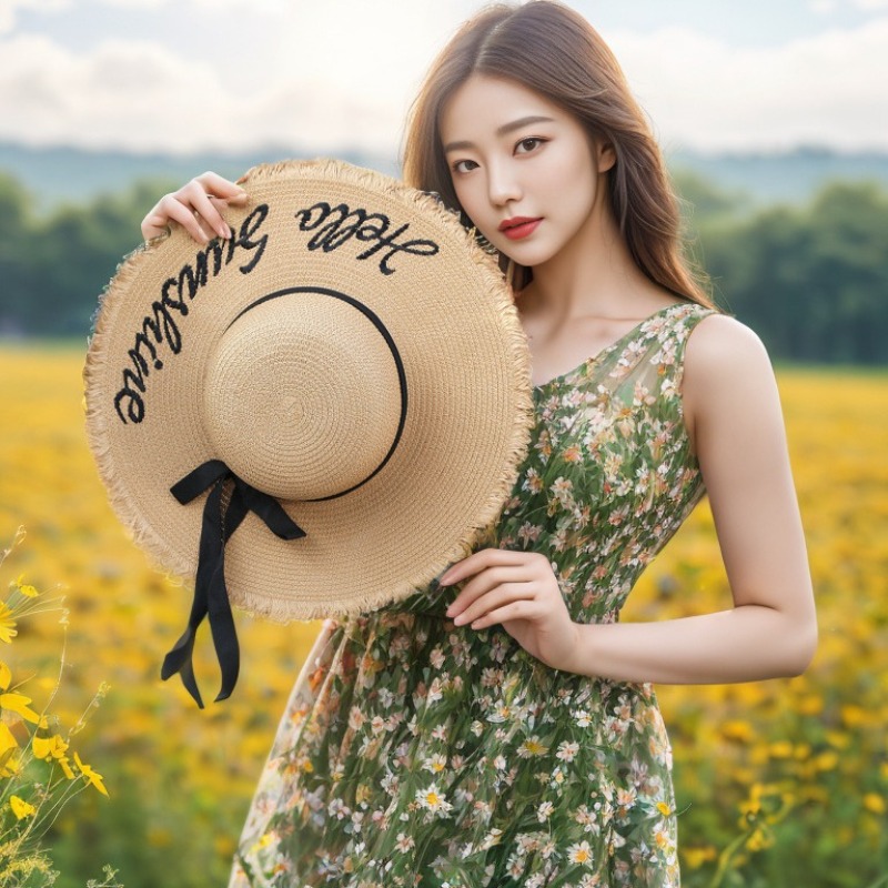 Hat Floppy Wide - 1 Buah Topi Pantai Floppy Musim