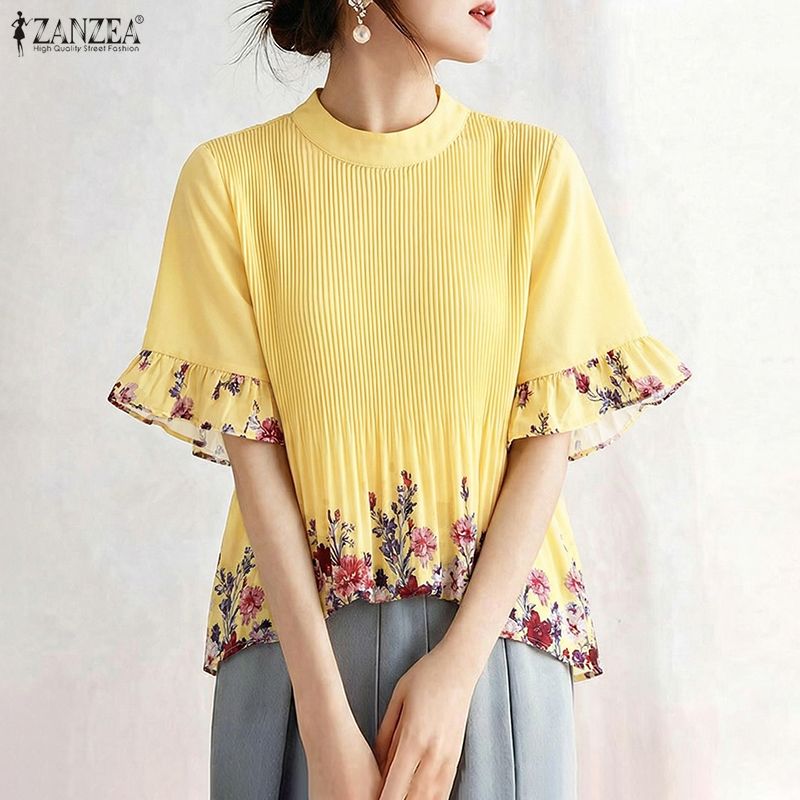 ZANZEA Atasan Liburan Bohemain - Romper Floral Print ulasan dan harga