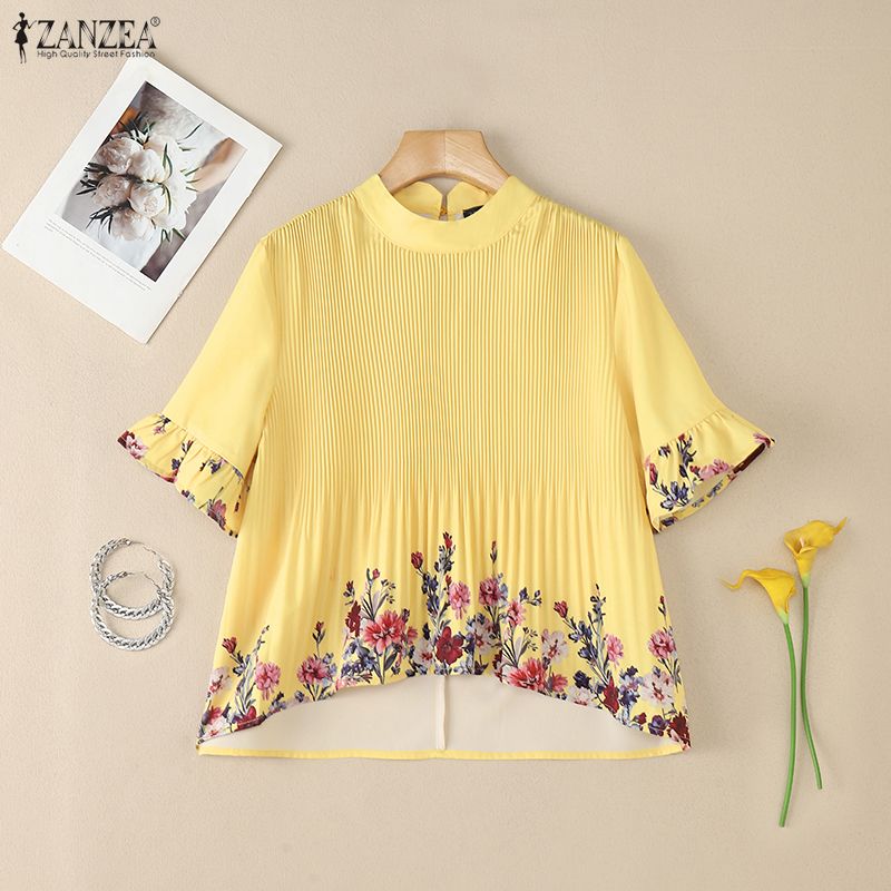 ZANZEA Atasan Liburan Bohemain - Romper Floral Print ulasan dan harga