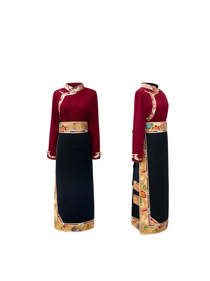 Gaun tradisional Tibet, rok li - Linen Dress Wrap ulasan dan harga