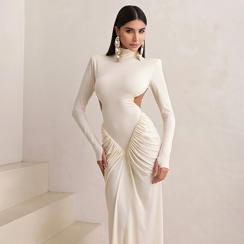 Gaun Panjang Wanita Tanpa Pung - Maxi Dress Halter ulasan dan harga