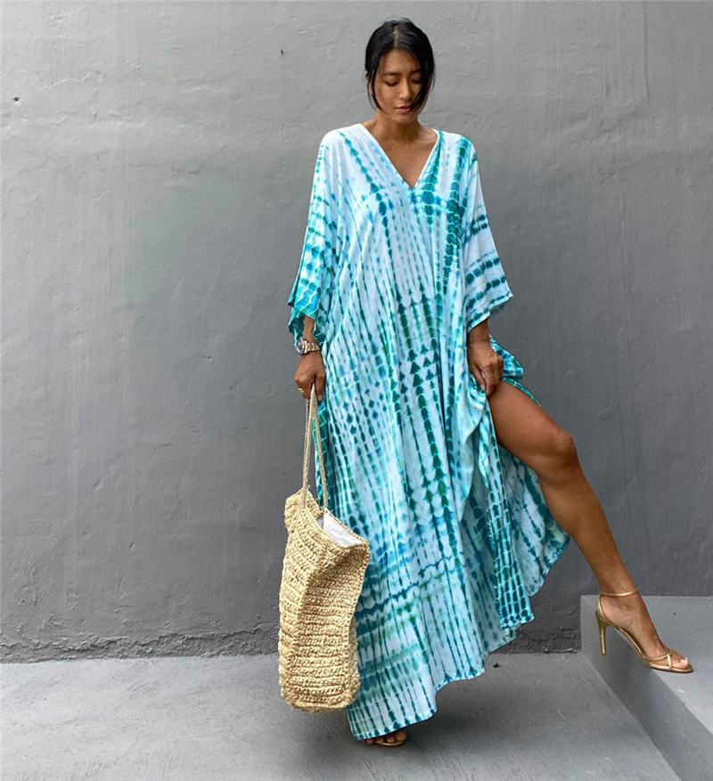 Pakaian Pantai Wanita Ukuran B - Cover Up Kaftan ulasan dan harga