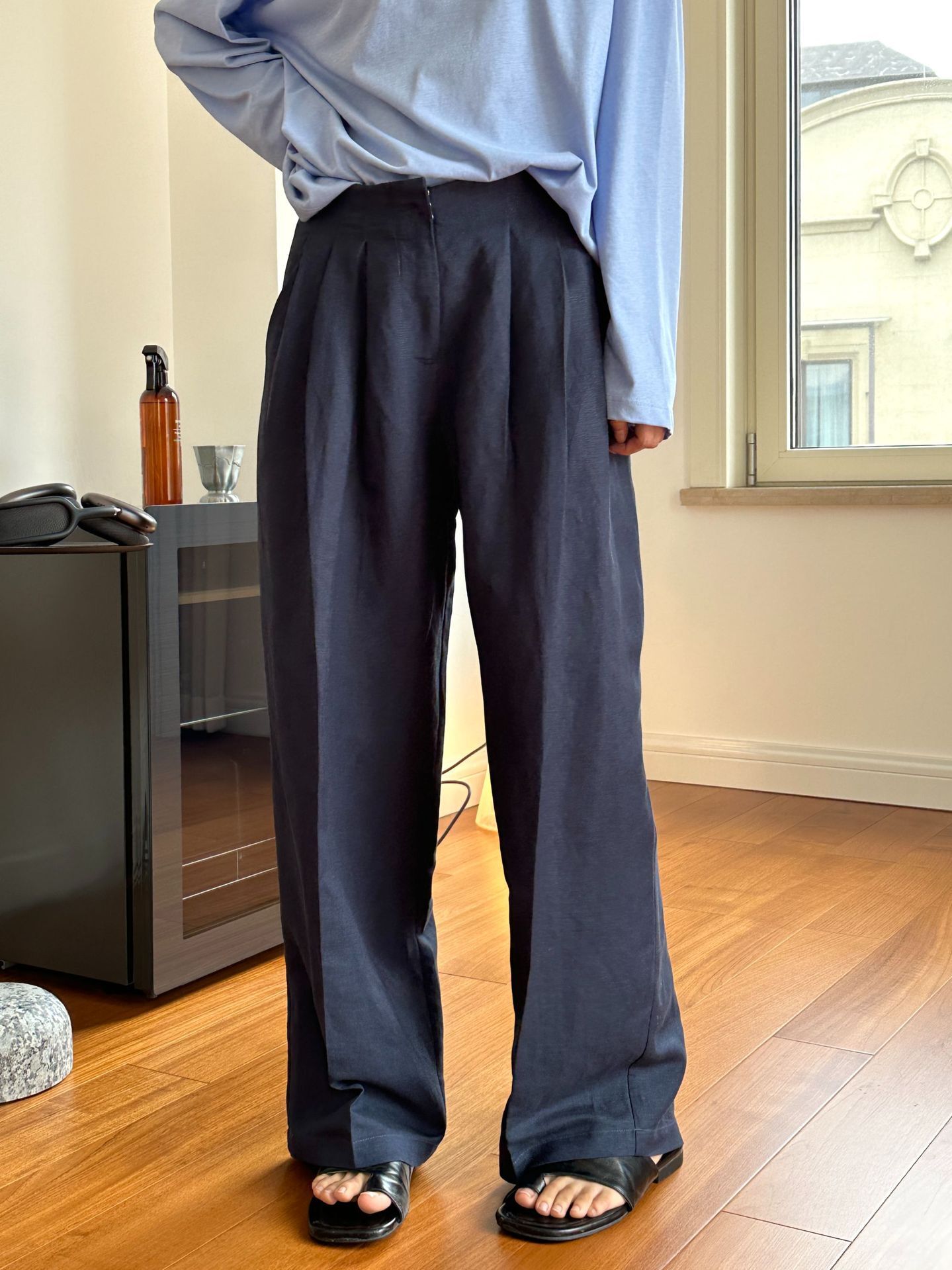 Celana Panjang Linen Kasual Wa - Linen Pant Wide ulasan dan harga