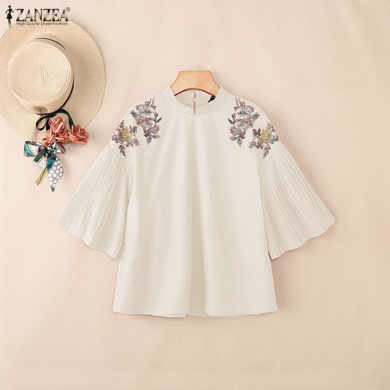 ZANZEA Blus Motif Bunga Musim  - Romper Floral Print ulasan dan harga