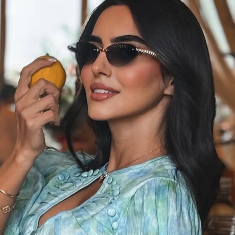 Kacamata Hitam Tanpa Bingkai M - Sunglasses Cat Eye ulasan dan harga