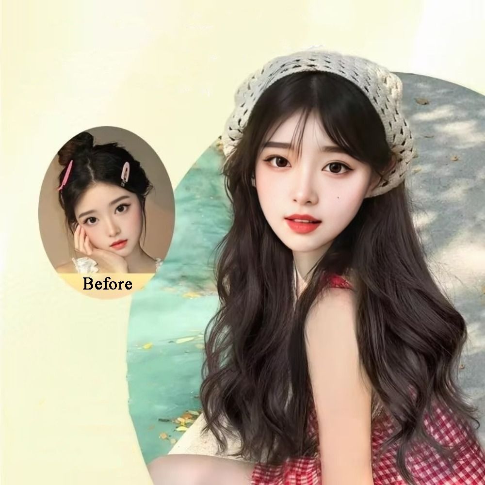 Wig Fashion 65CM, Kerudung Seg - Headband Summer Knit ulasan dan harga