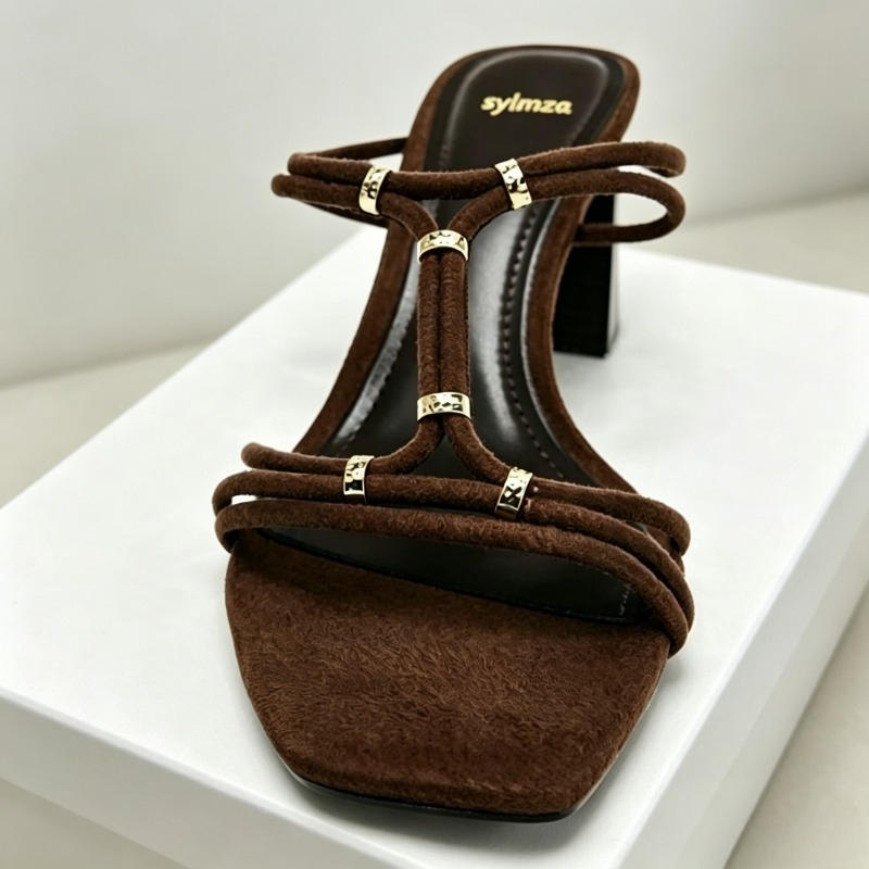 Sandal Hak Tinggi Musim Panas  - Sandal Strappy Heeled ulasan dan harga