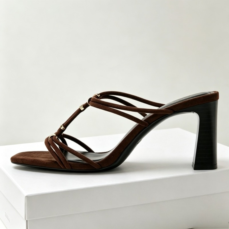 Sandal Hak Tinggi Musim Panas  - Sandal Strappy Heeled ulasan dan harga