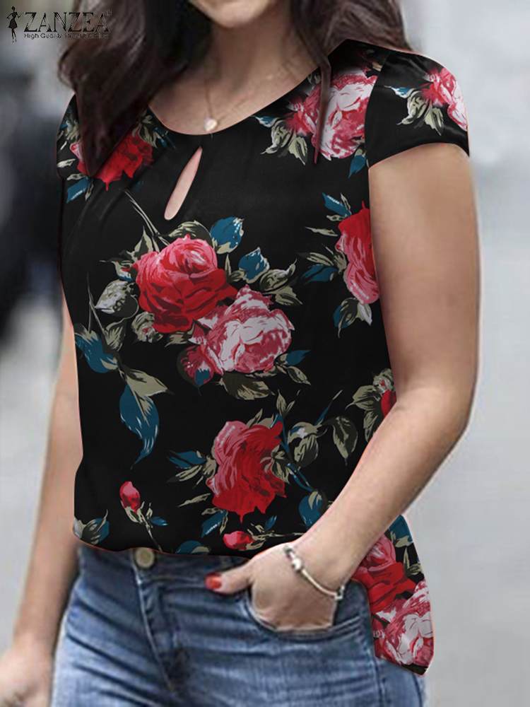 ZANZEA blus cetakan bunga wani - Romper Floral Print ulasan dan harga