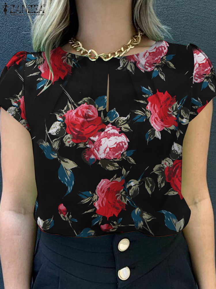 ZANZEA blus cetakan bunga wani - Romper Floral Print ulasan dan harga