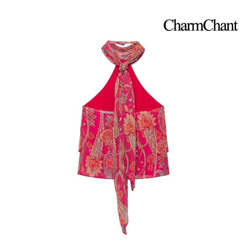 CHARMCHANT Set 2 Potong Atasan - Romper Floral Print ulasan dan harga