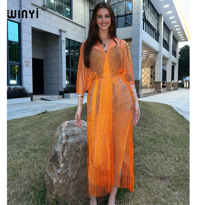 WINYI kimono pantai berongga g - Cover Up Kaftan ulasan dan harga