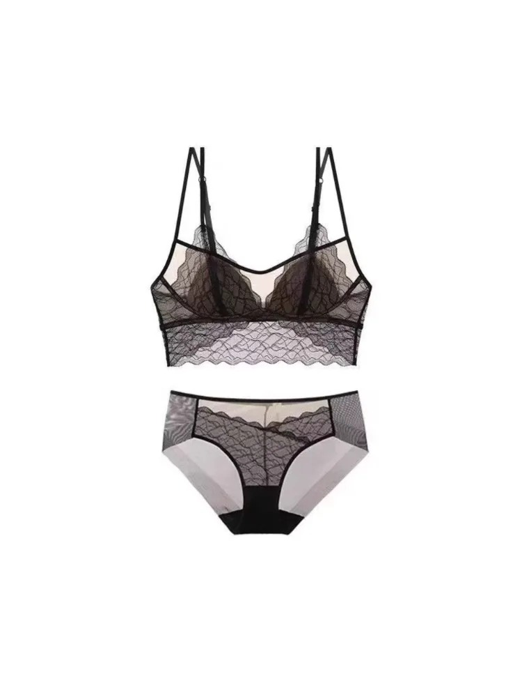Bralette berenda seksi tanpa k - Bralette Triangle Set ulasan dan harga