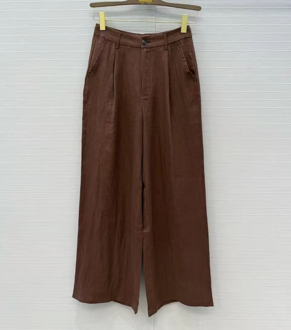 Setelan kasual linen pria tua  - Linen Pant Wide ulasan dan harga