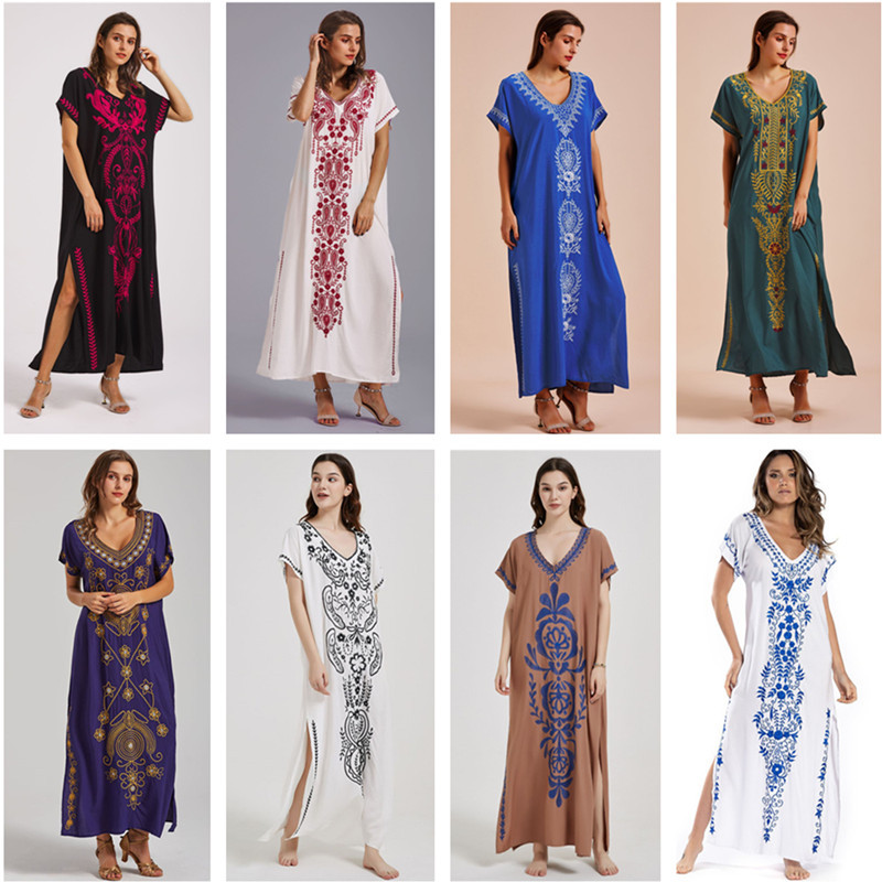 Baju renang lengan pendek, baj - Cover Up Kaftan ulasan dan harga
