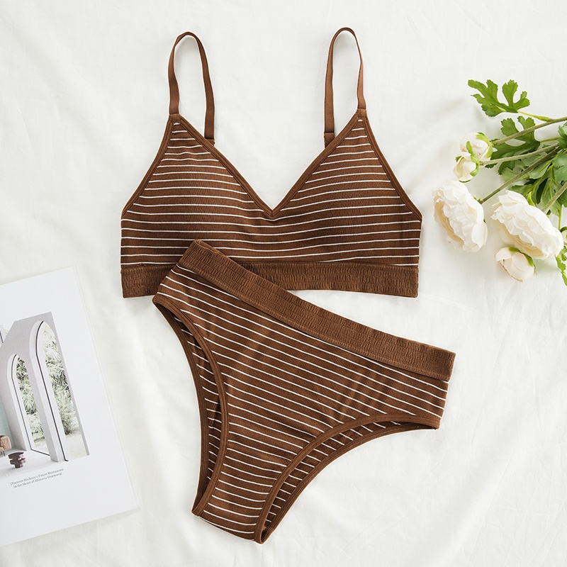 Desain Baru Penjualan Terlaris - Bralette Triangle Set ulasan dan harga