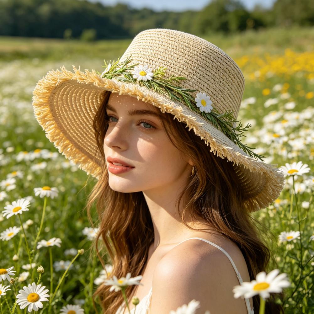 Topi Matahari Topi Jerami Leba - Hat Floppy Wide ulasan dan harga