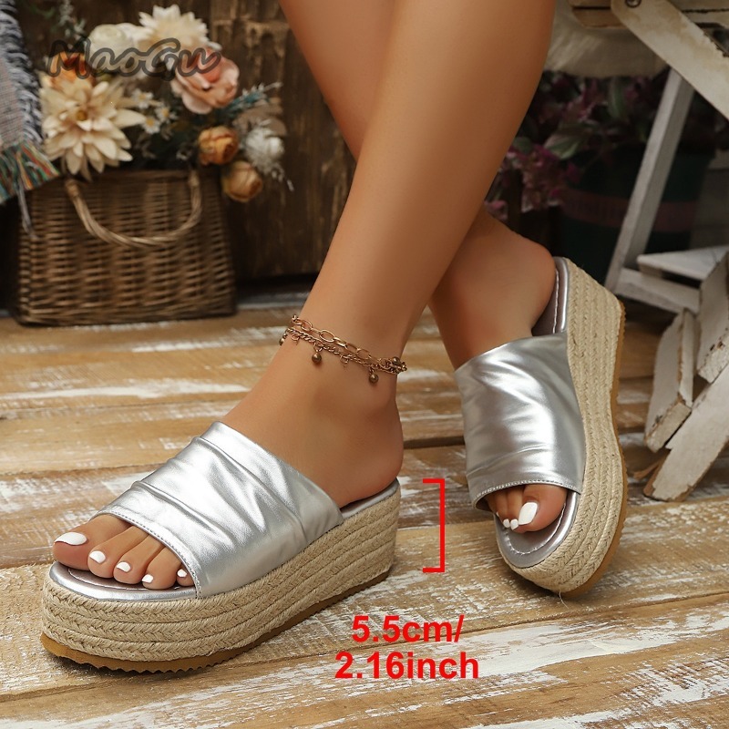 Sandal Wedge Espadrille Wanita - Wedge Espadrille Women ulasan dan harga