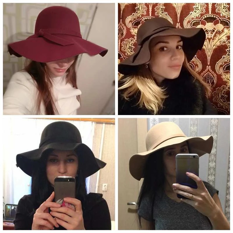 Topi Wanita Berbentuk Kubah Pu - Hat Floppy Wide ulasan dan harga