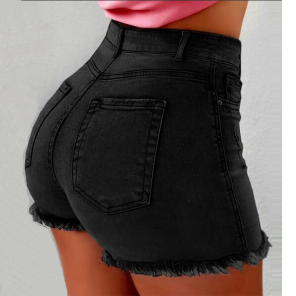 Celana Pendek Denim Wanita Ber - Shorts Denim Frayed ulasan dan harga
