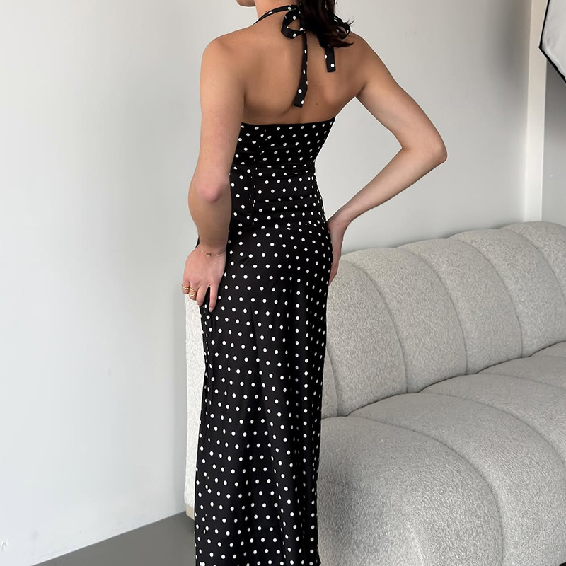 Set Dua Potong Rok Polkadot Pa - Crop Top Crochet ulasan dan harga