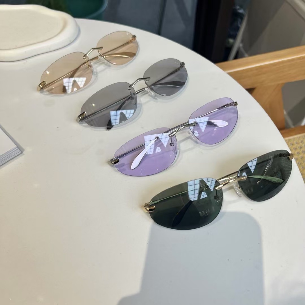 UV400 Rimless Shades, Kacamata - Sunglasses Cat Eye ulasan dan harga
