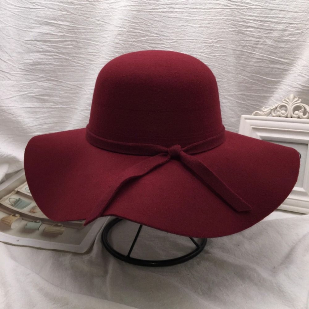 Topi Bucket Gaya Vintage Desai - Hat Floppy Wide ulasan dan harga