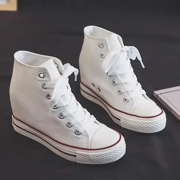 Sepatu Kanvas Platform Tinggi  - Wedge Espadrille Women ulasan dan harga