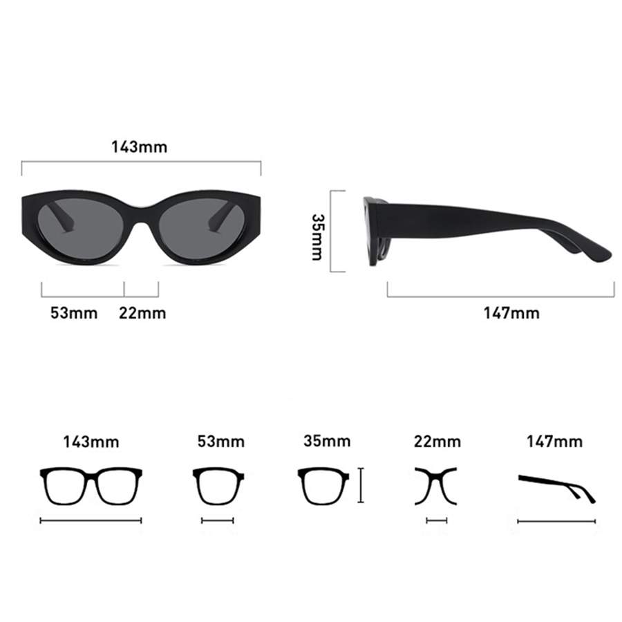 Kacamata Hitam Terpolarisasi C - Sunglasses Cat Eye ulasan dan harga