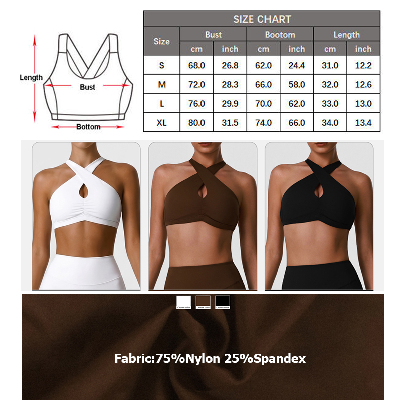 Pakaian Dalam Olahraga Wanita  - Crop Top Crochet ulasan dan harga