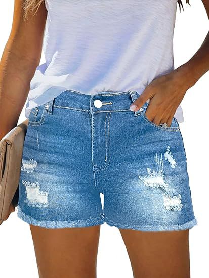 Celana Pendek Denim Vintage Ka - Shorts Denim Frayed ulasan dan harga