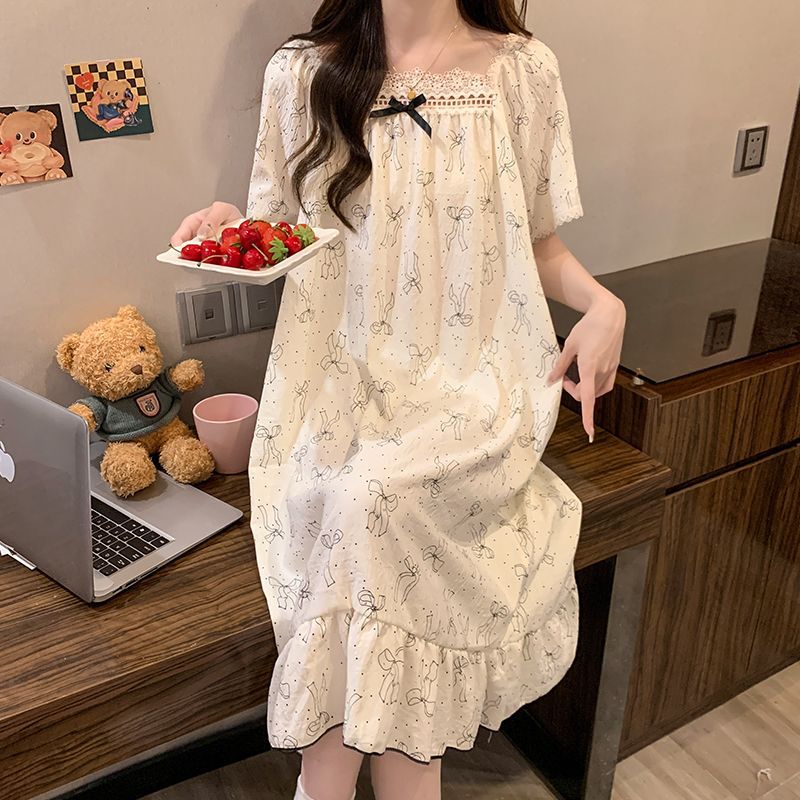 Gaun Tidur Gaya Putri Ukuran B - Romper Floral Print ulasan dan harga