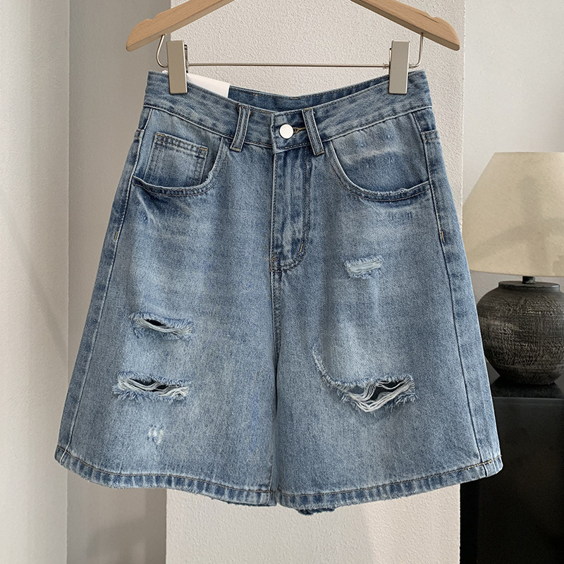 Celana Pendek Denim Wanita Jea - Shorts Denim Frayed ulasan dan harga