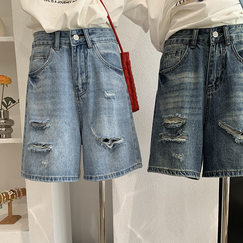 Celana Pendek Denim Wanita Jea - Shorts Denim Frayed ulasan dan harga