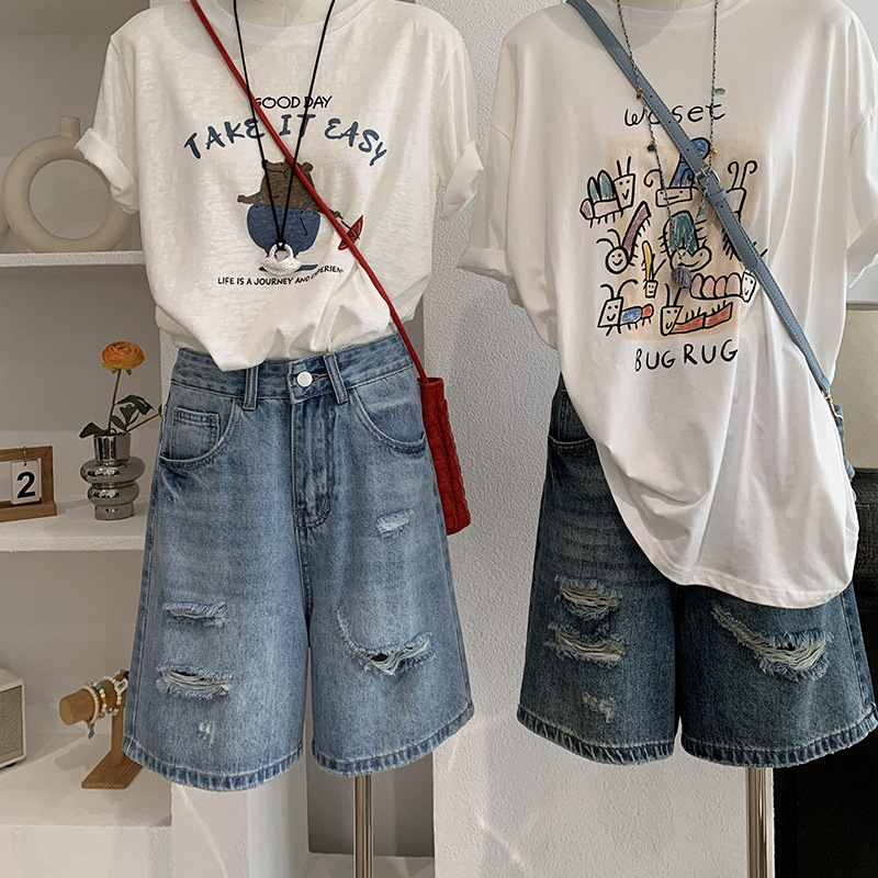 Celana Pendek Denim Wanita Jea - Shorts Denim Frayed ulasan dan harga
