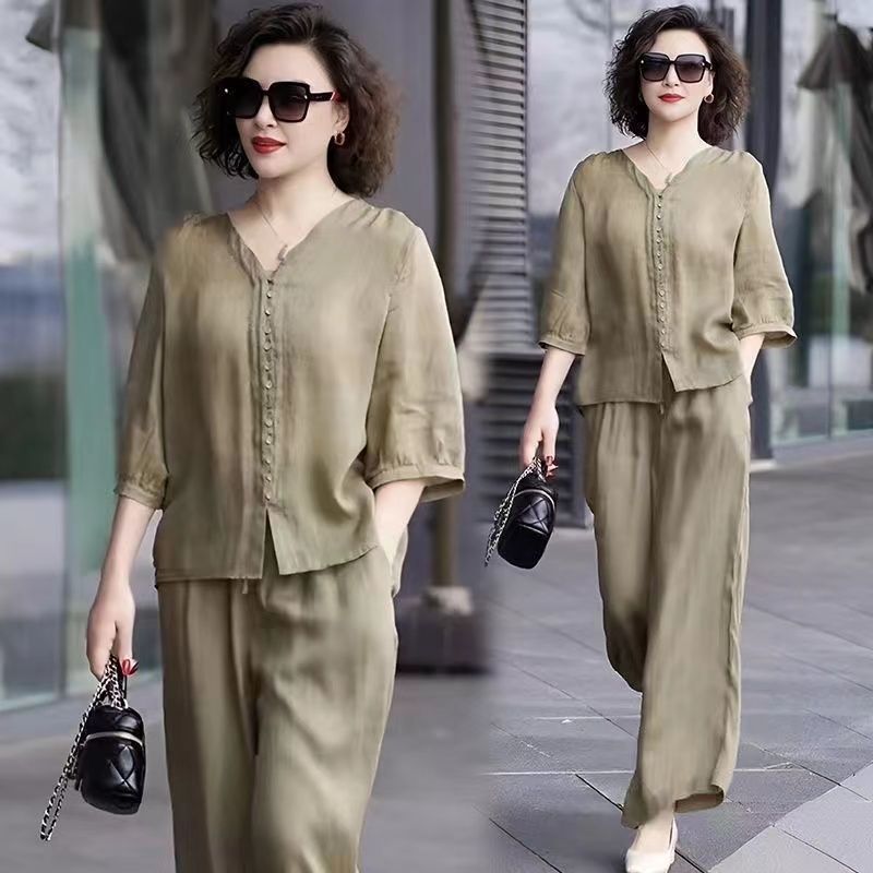 Set pakaian katun dan Linen wa - Linen Pant Wide ulasan dan harga