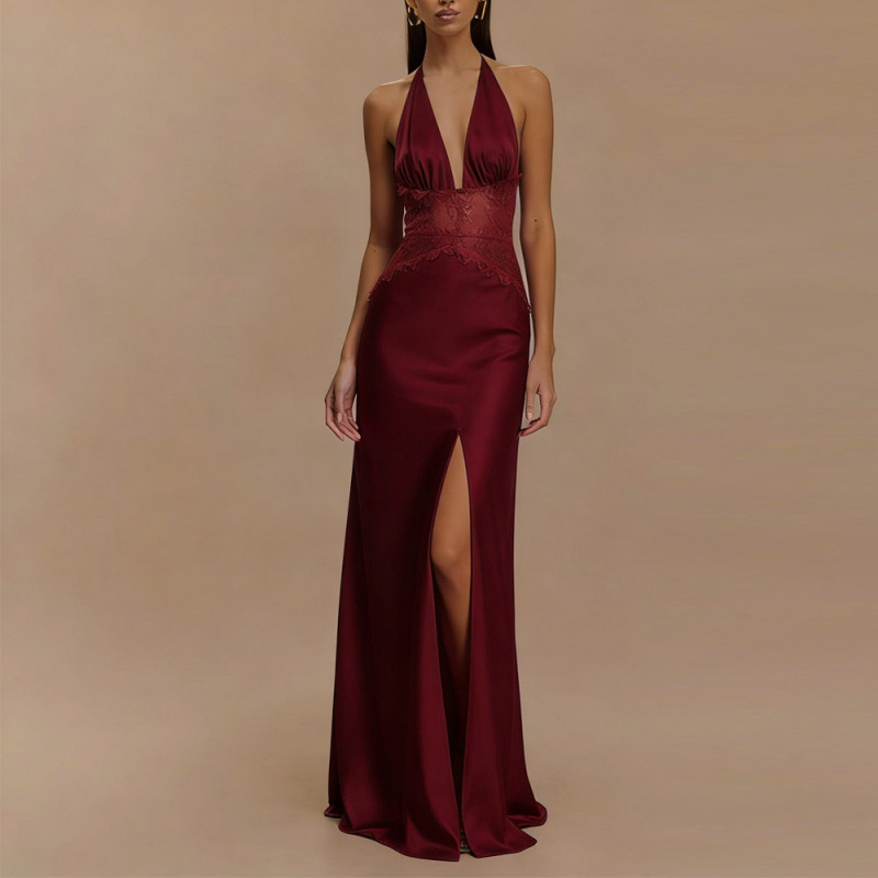 Gaun Maxi Halter Tanpa Punggun - Maxi Dress Halter ulasan dan harga