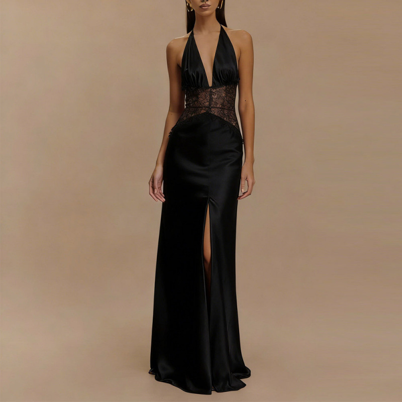 Gaun Maxi Halter Tanpa Punggun - Maxi Dress Halter ulasan dan harga