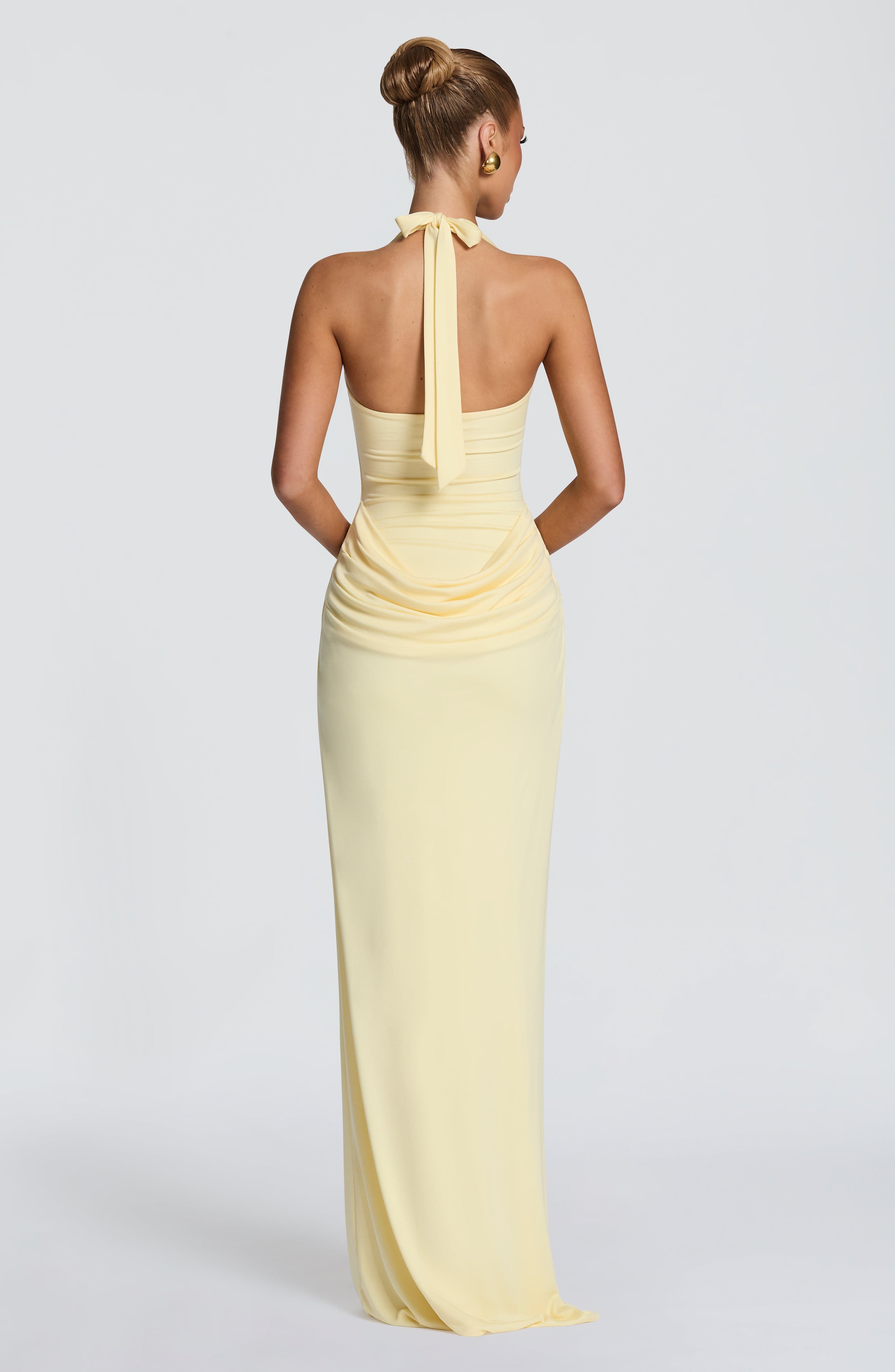 Gaun Maxi Halter Square Neck d - Maxi Dress Halter ulasan dan harga