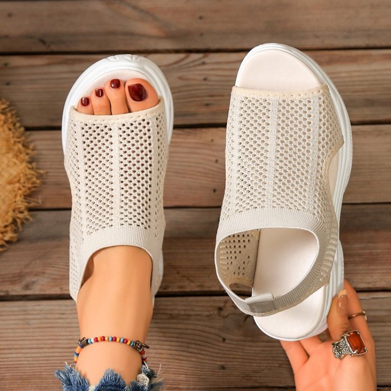 Sandal Platform Wanita Sepatu  - Wedge Espadrille Women ulasan dan harga
