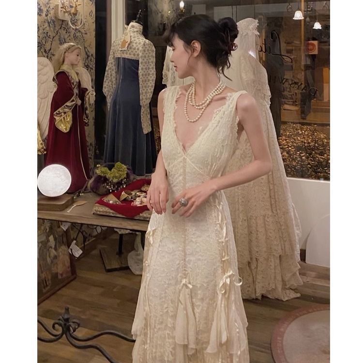 Gaun Renda Gotik Gaun Maxi Sek - Maxi Dress Halter ulasan dan harga