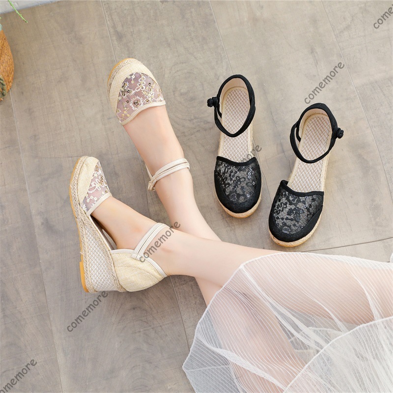Sandal Wedges Espadrille Jarin - Wedge Espadrille Women ulasan dan harga
