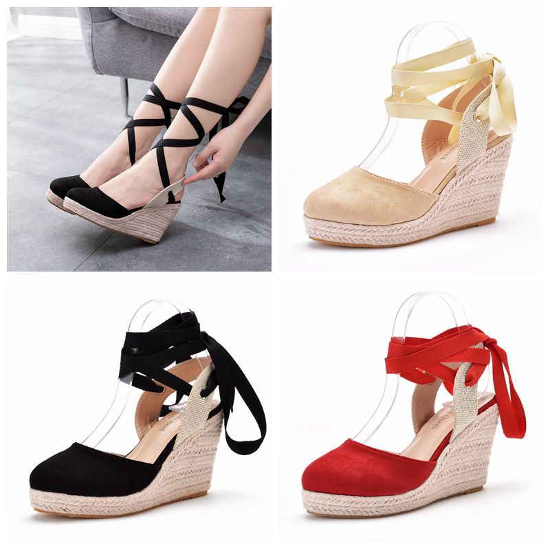 Sandal Espadrille Platform Wed - Wedge Espadrille Women ulasan dan harga